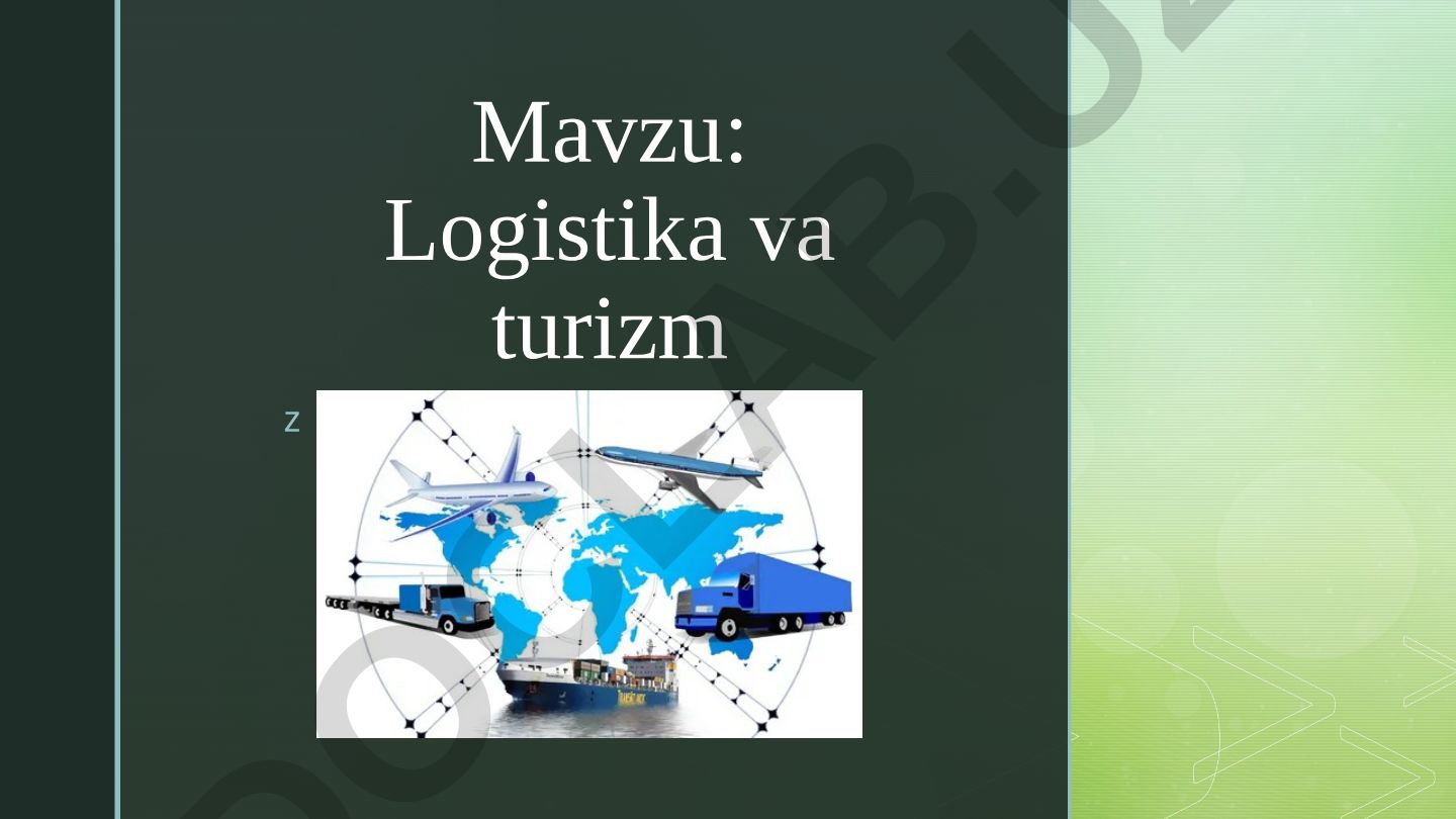 Logistika va turizm