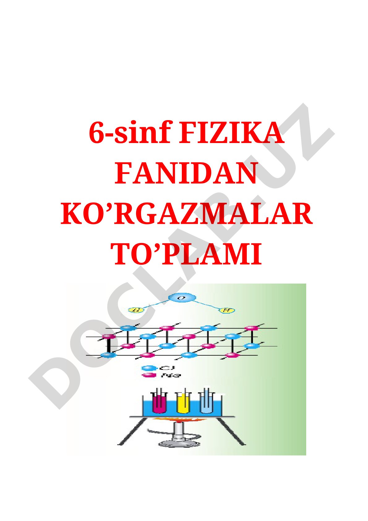 6-sinf fizika fanidan ko'rgazmalar to'plami