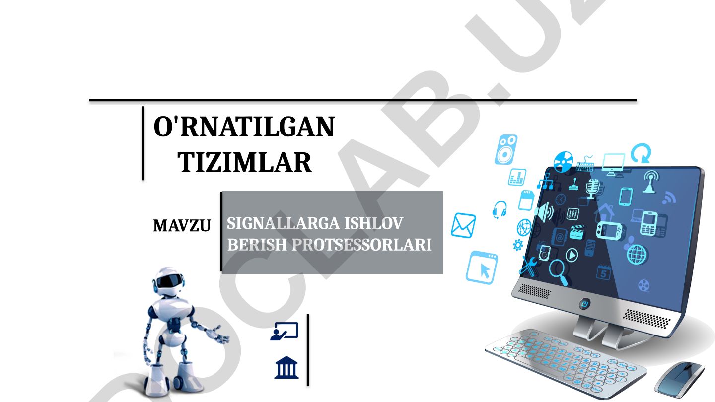 O'rnatilgan tizimlar mavzusida signallarga ishlov berish protsessorlari