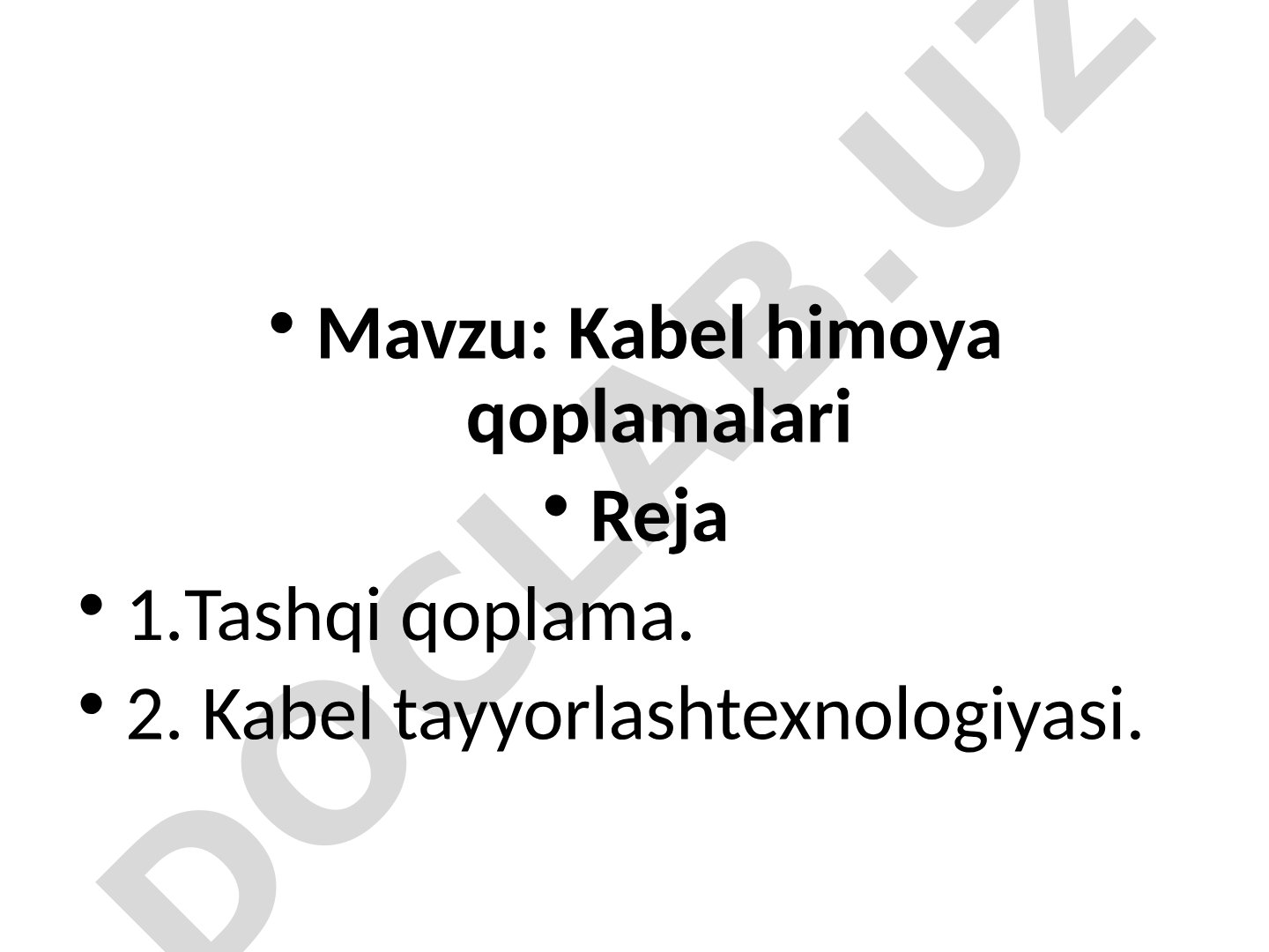 Kabel himoya qoplamalari