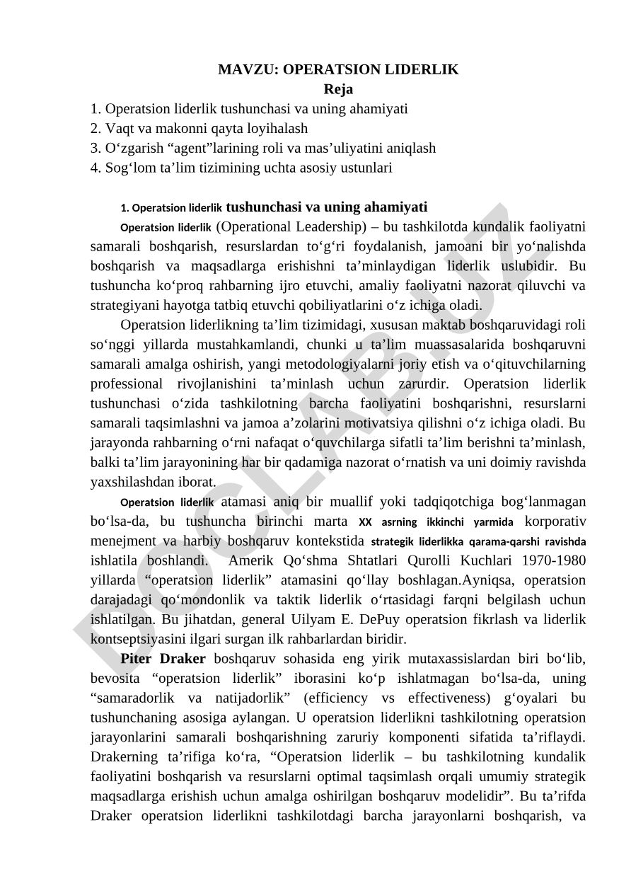 OPERATSION LIDERLIK