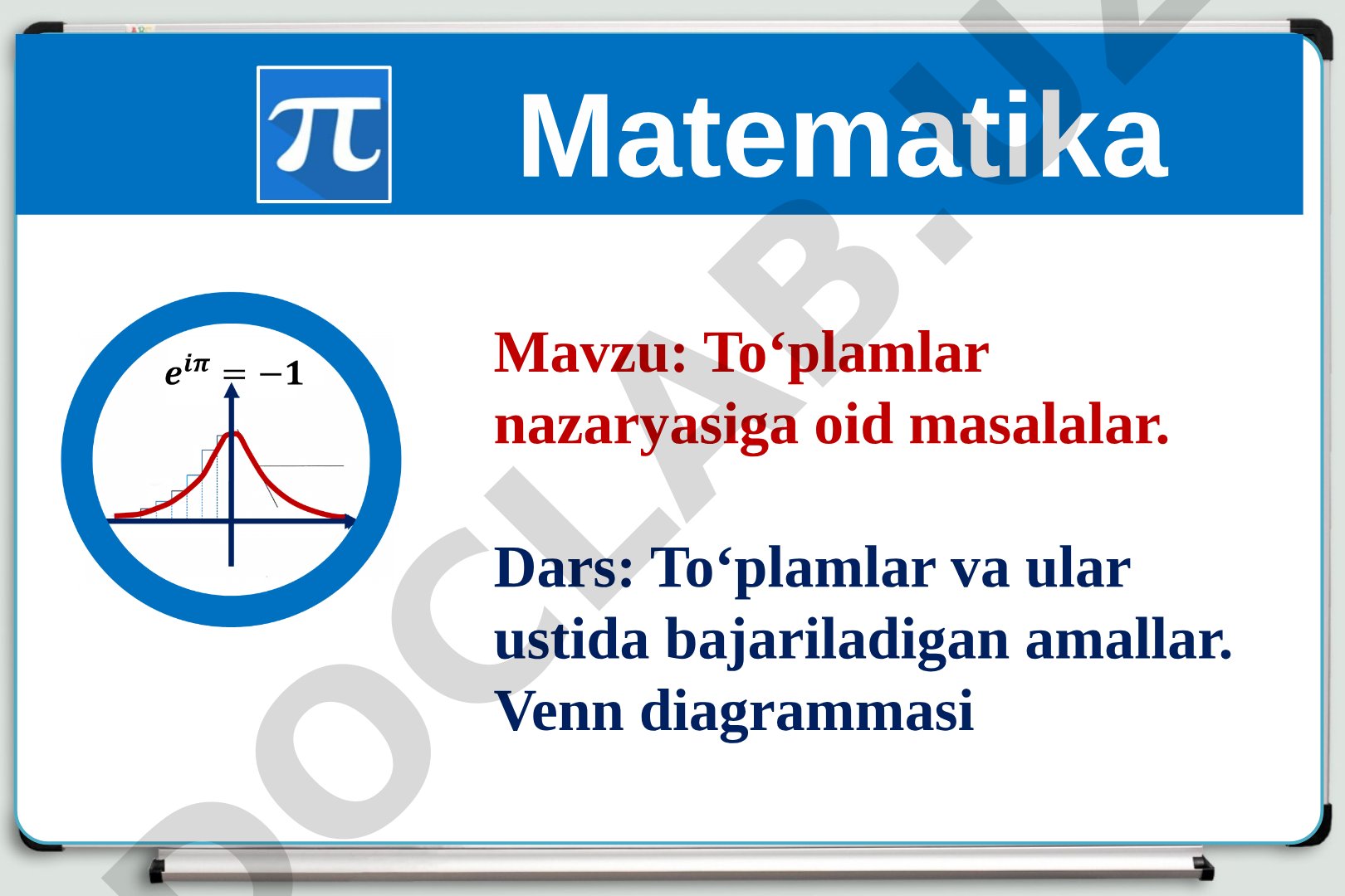 To‘plamlar nazaryasiga oid masalalar