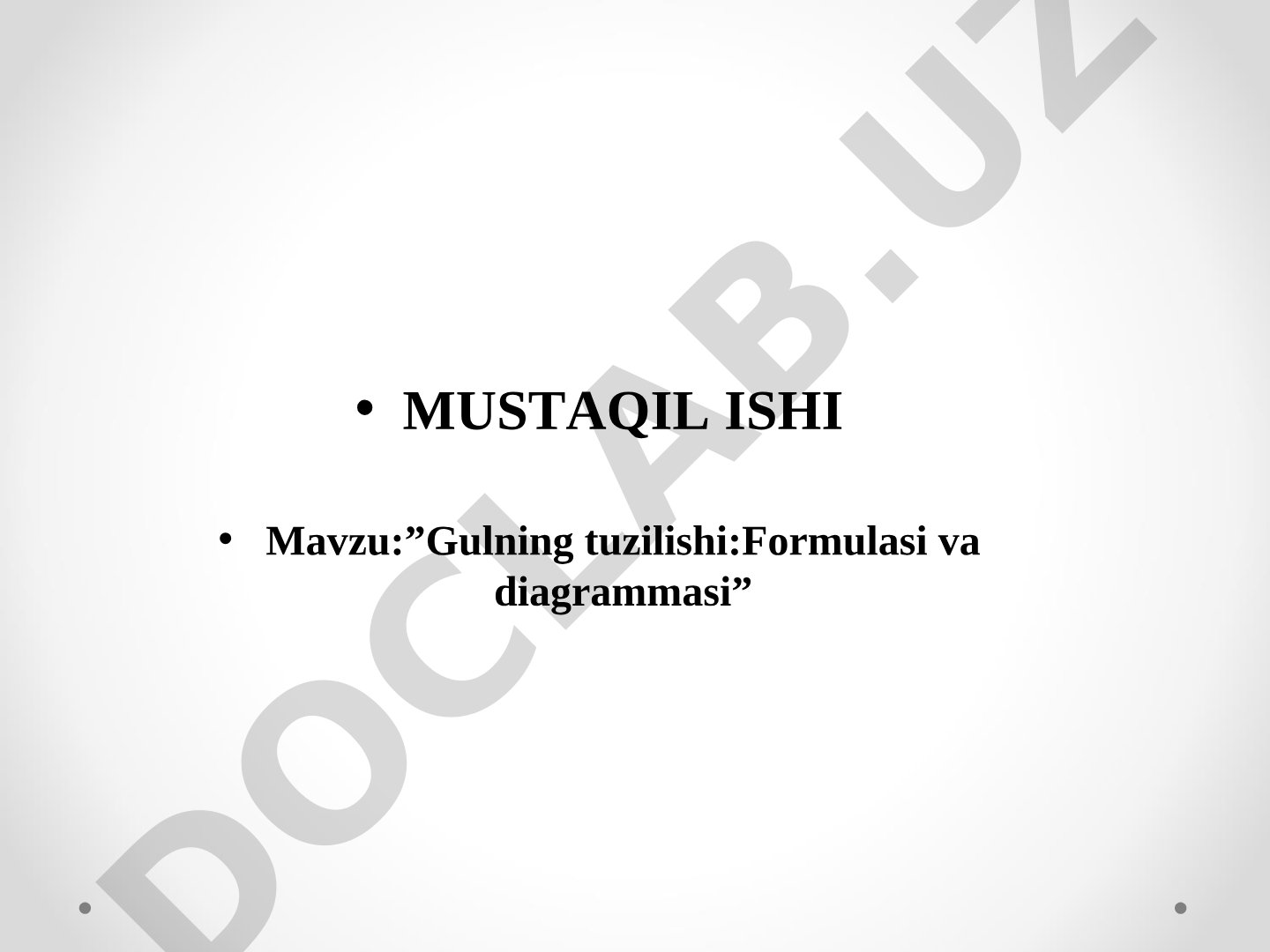 Gulning tuzilishi: Formulasi va diagrammasi