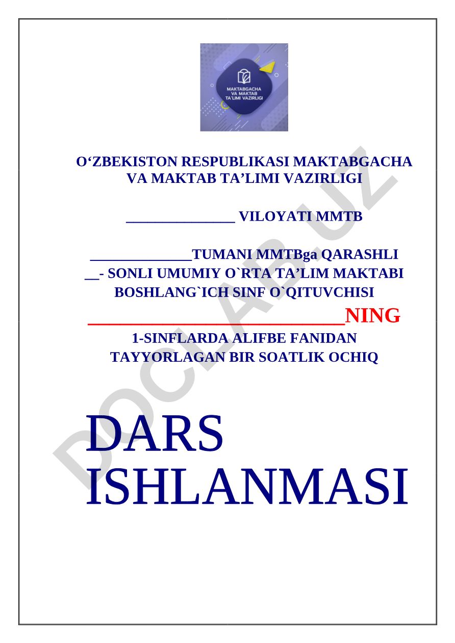 P harfi va p tovushi bilan tanishtirish