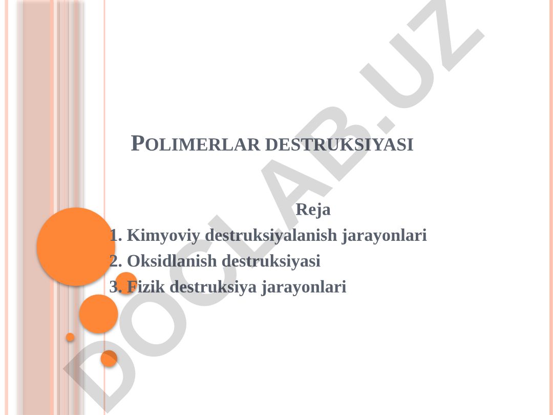 Polimerlar destruksiyasi