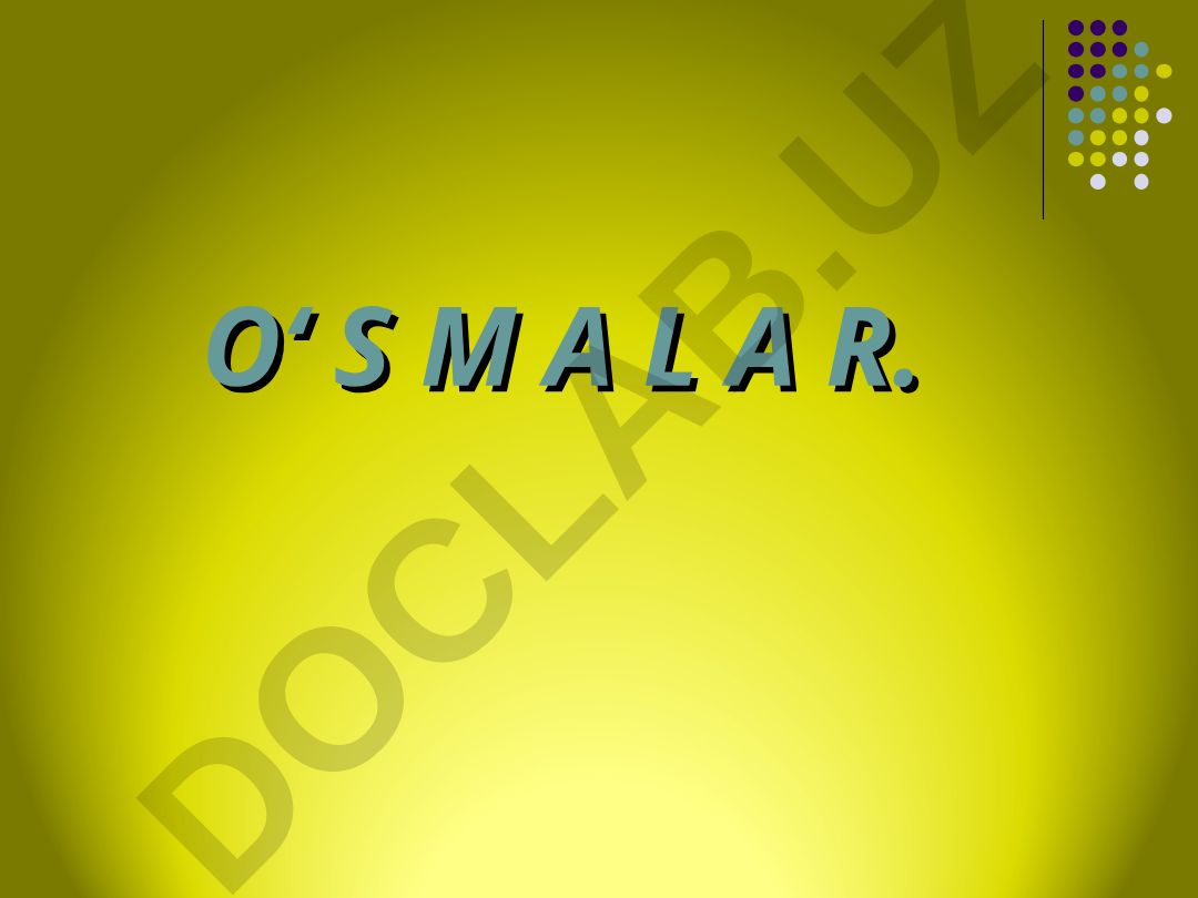 Onkologiya va o'smalar haqida