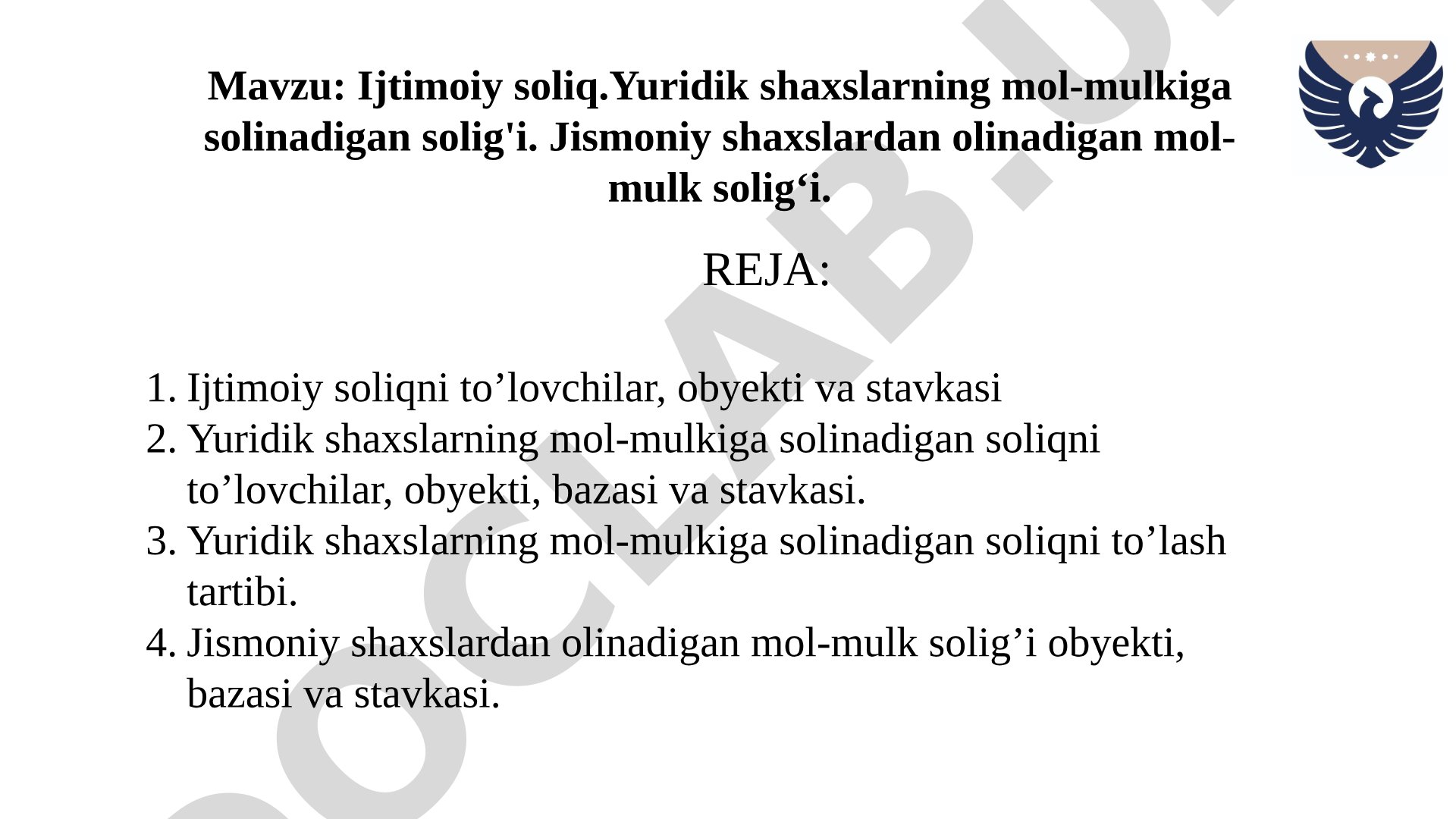 Ijtimoiy soliq taqdimoti