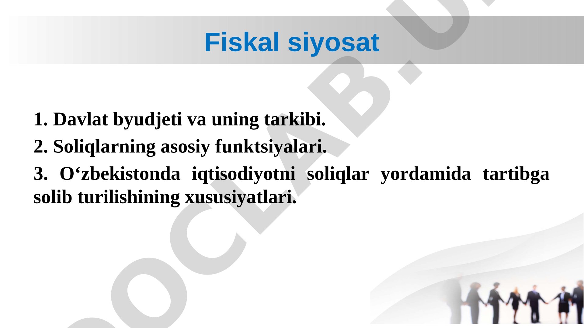 Fiskal siyosat taqdimoti