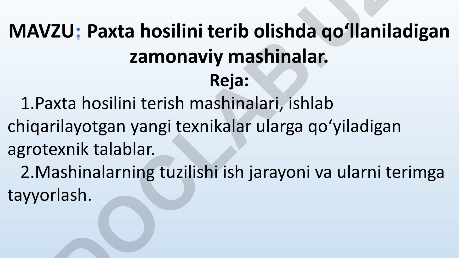 Paxta terish mashinalari turlari va ishlash jarayoni