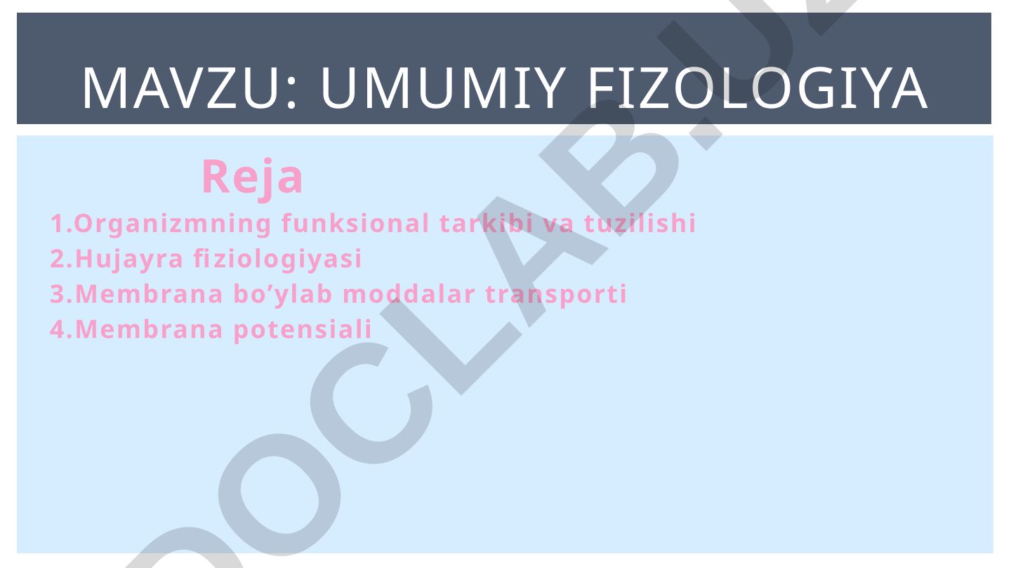 Umumiy fizologiya