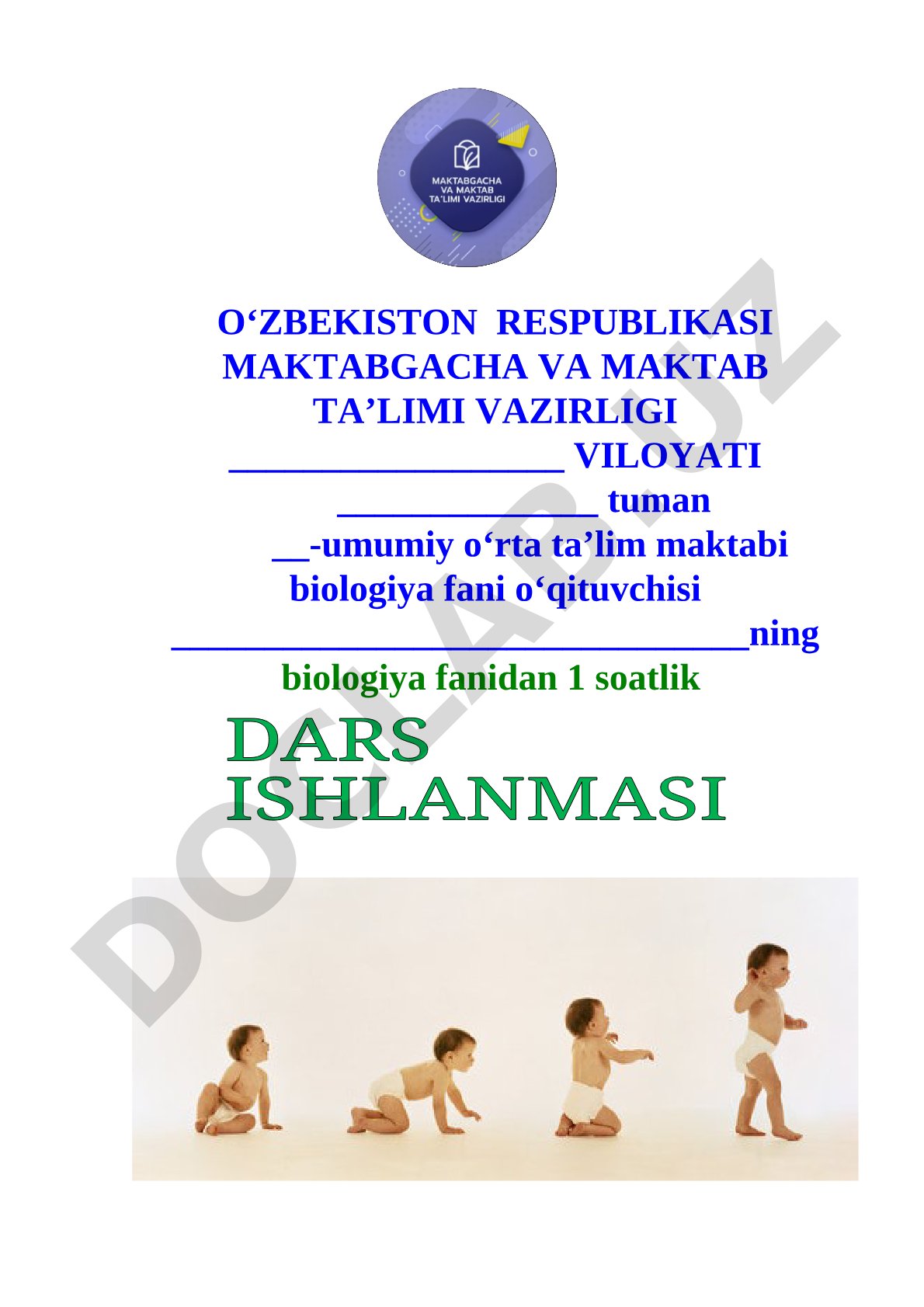 Bolaning o'sishi va rivojlanishi