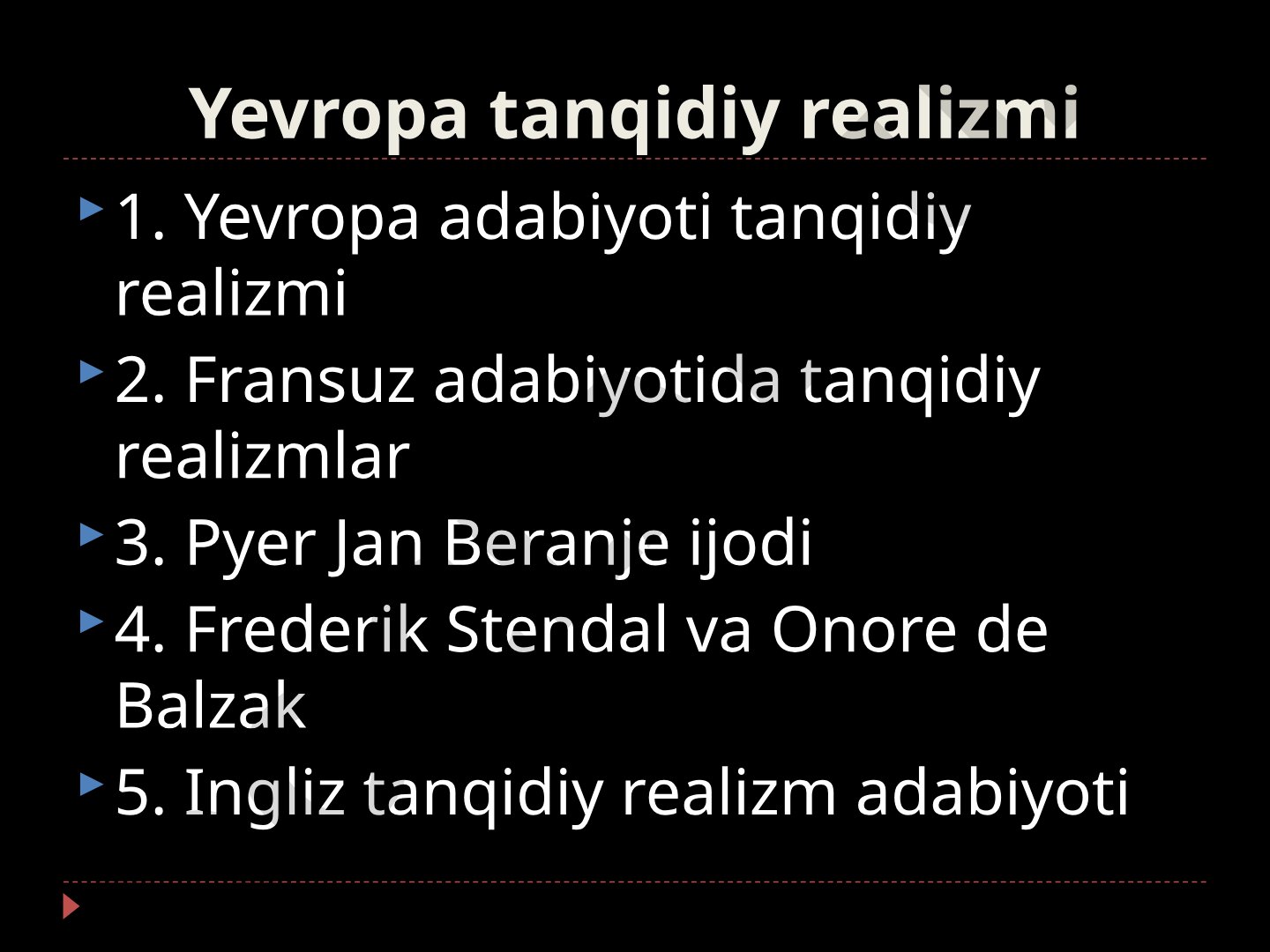 Yevropa tanqidiy realizmi