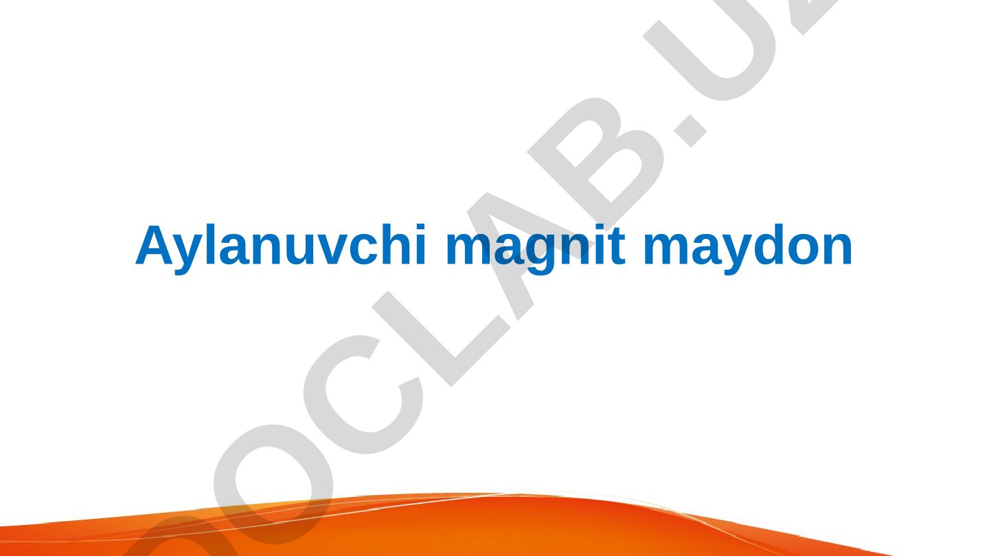 Aylanuvchi magnit maydon va pulsatsiyalanuvchi magnit maydon