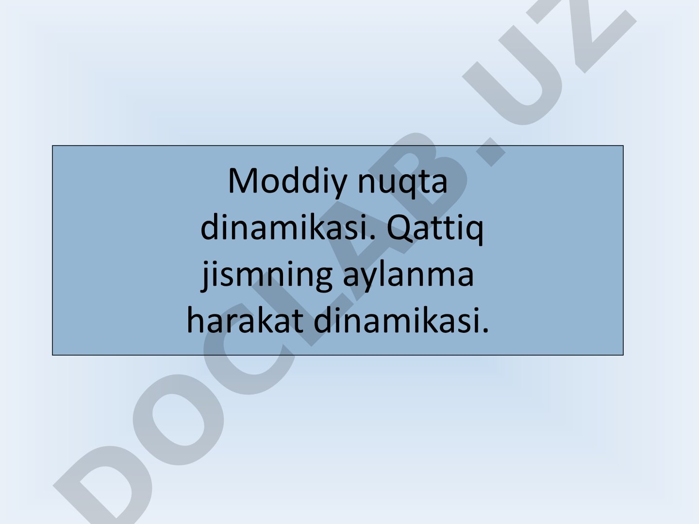 Qattiq jism aylanma harakati