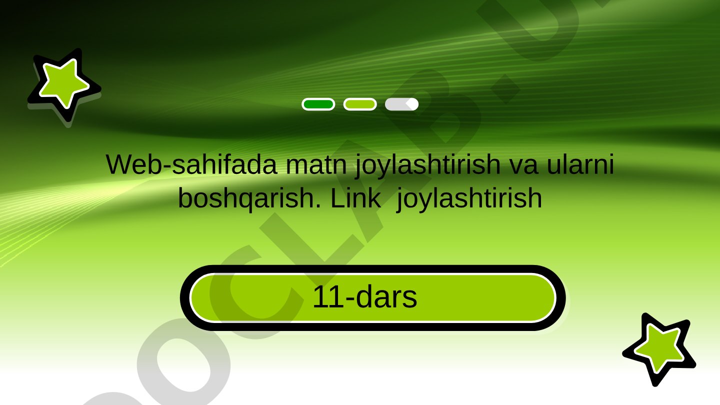 Veb-sahifada matn joylashtirish taqdimoti