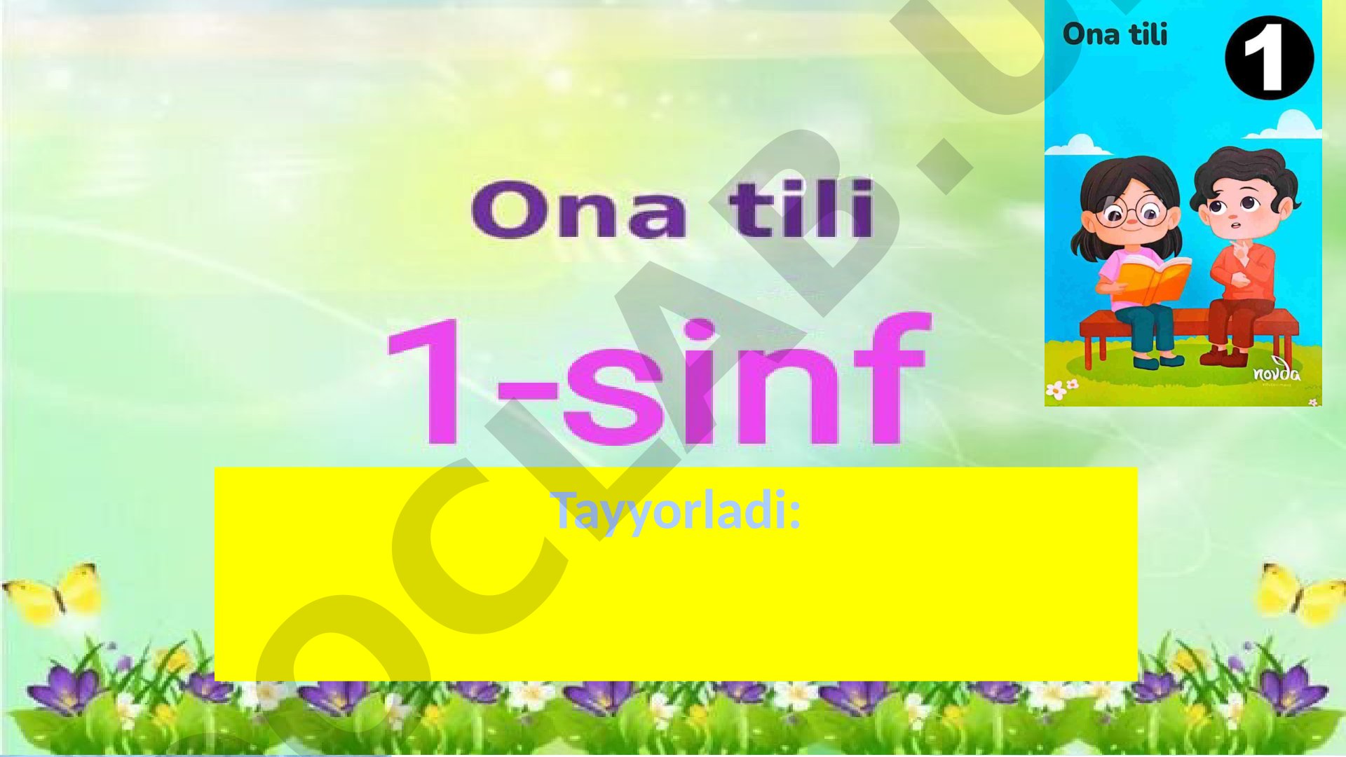 Undoshlar. Undosh tovush va harf