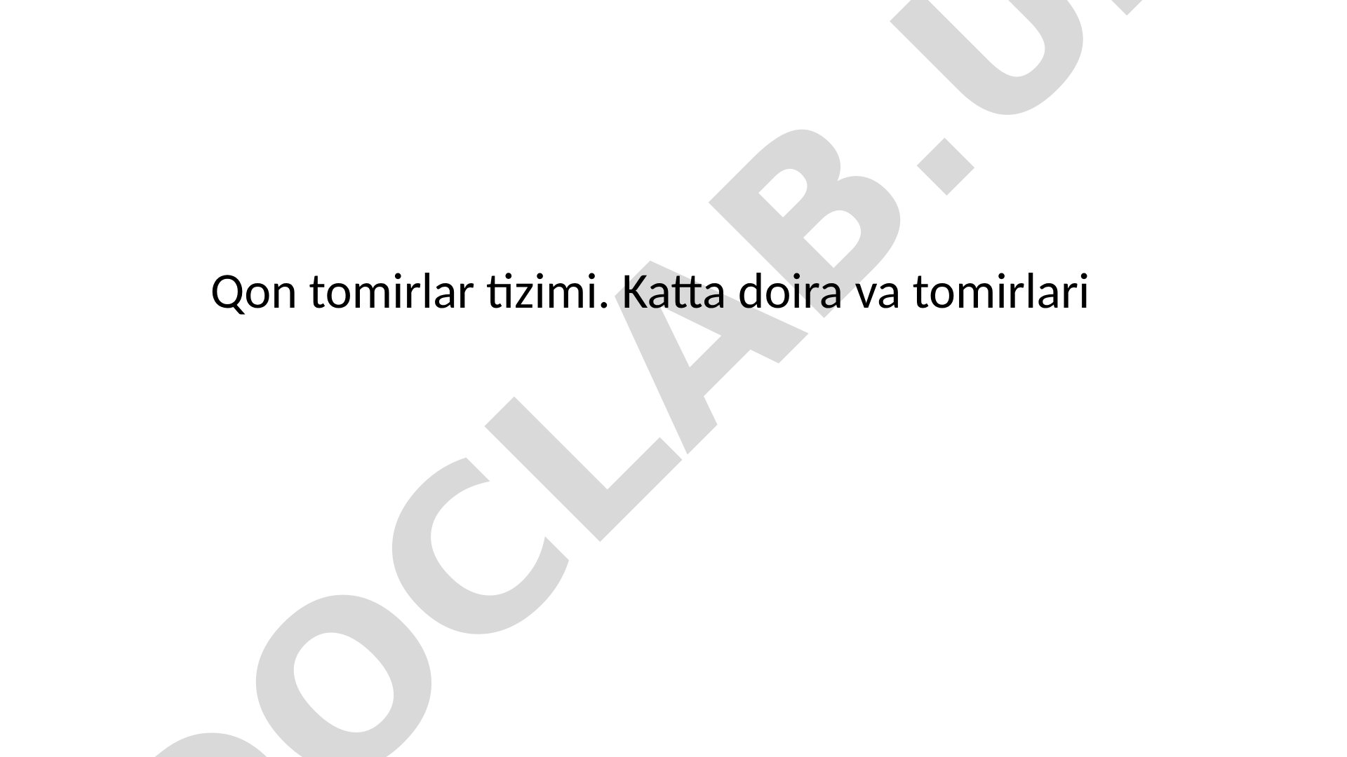 Qon tizimi taqdimoti