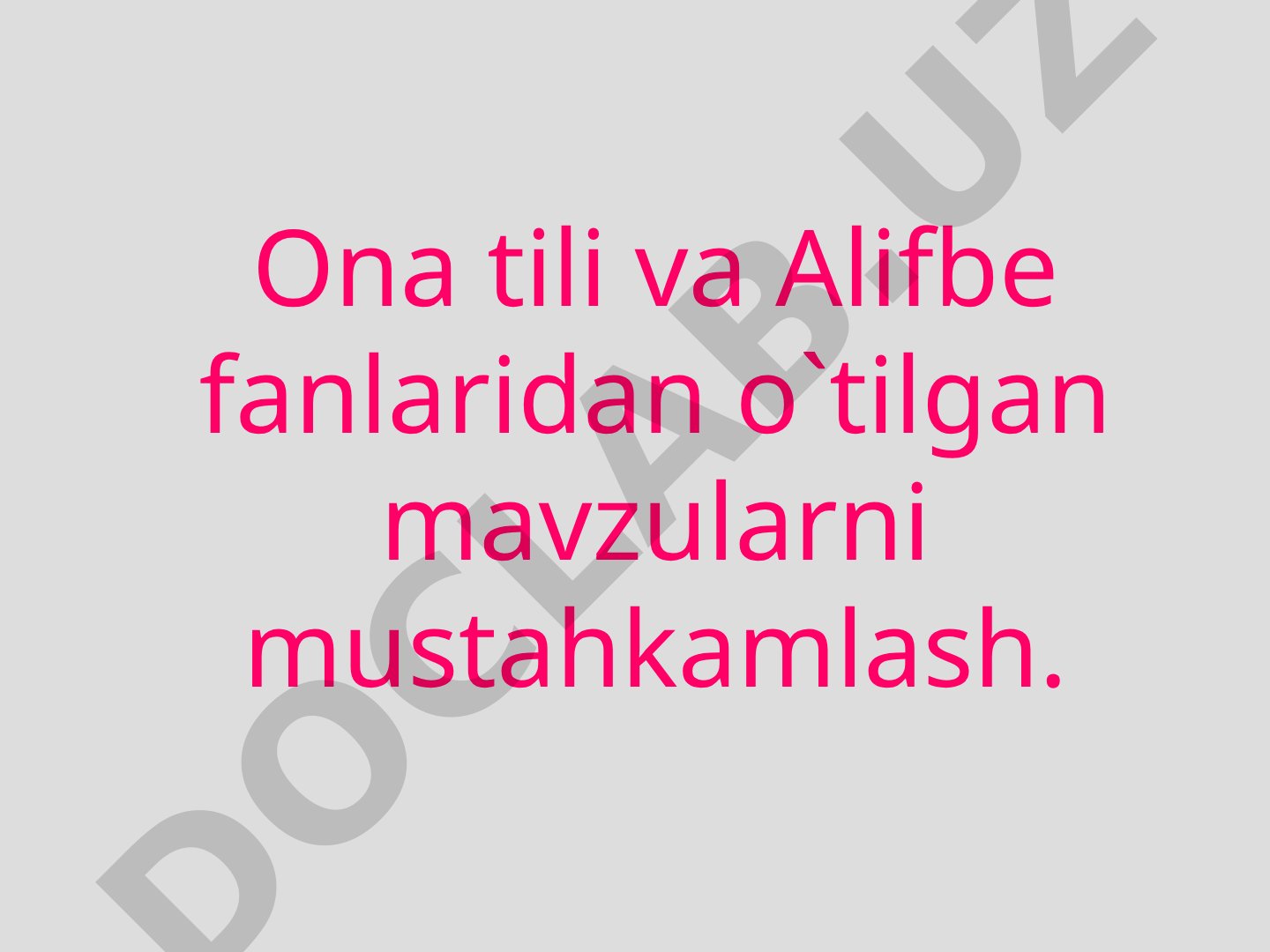 Ona tili taqdimoti