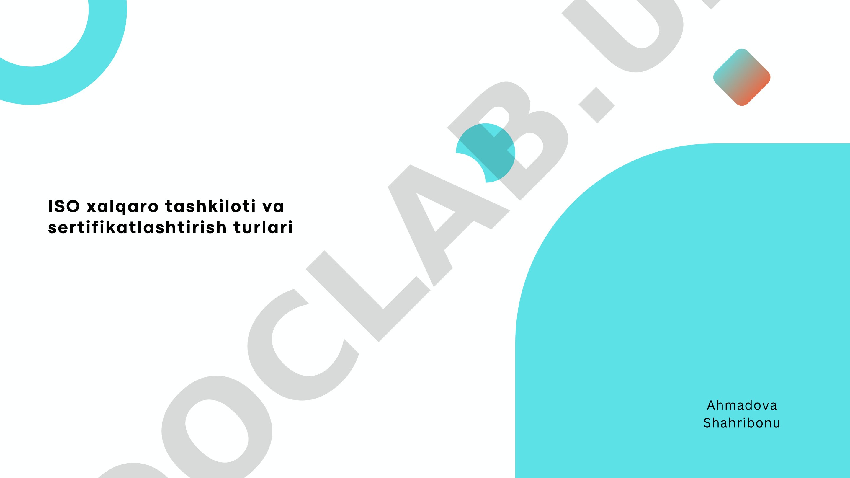 ISO sertifikatlashtirish turlari maqolasi