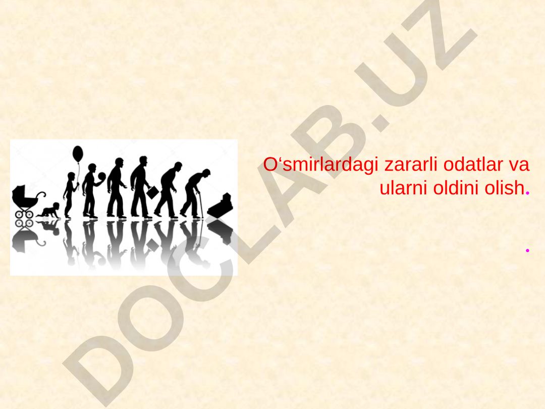 O‘smirlardagi zararli odatlar va ularni oldini olish