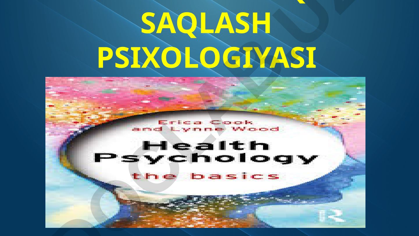 Sog'liqni saqlash psixologiyasi