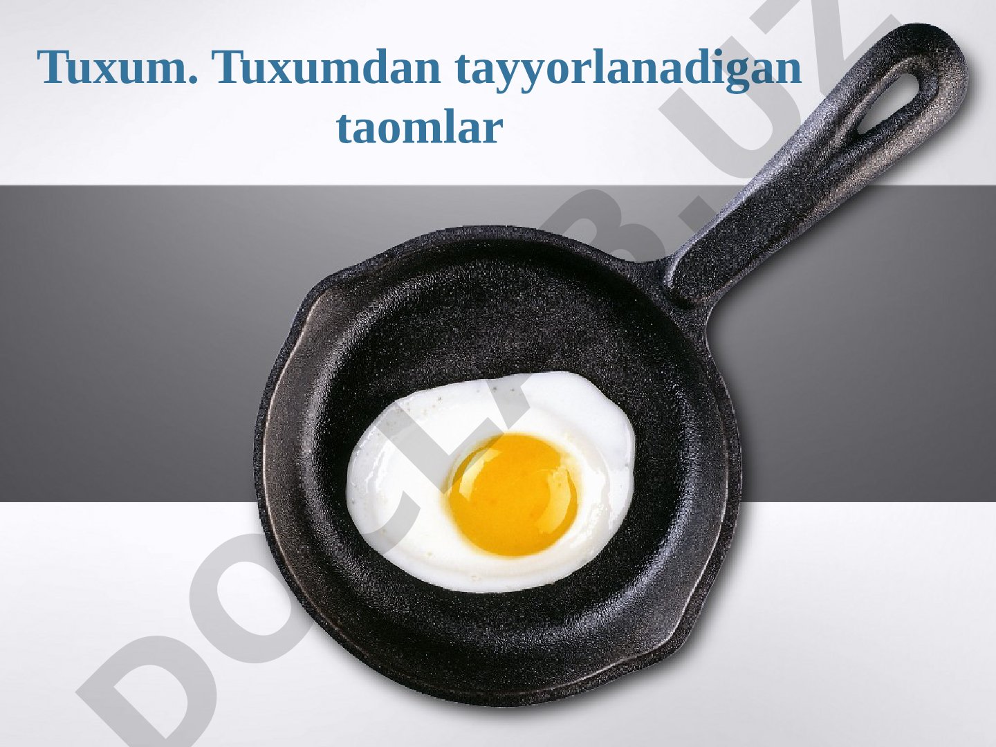 Tuxum taomlari taqdimoti