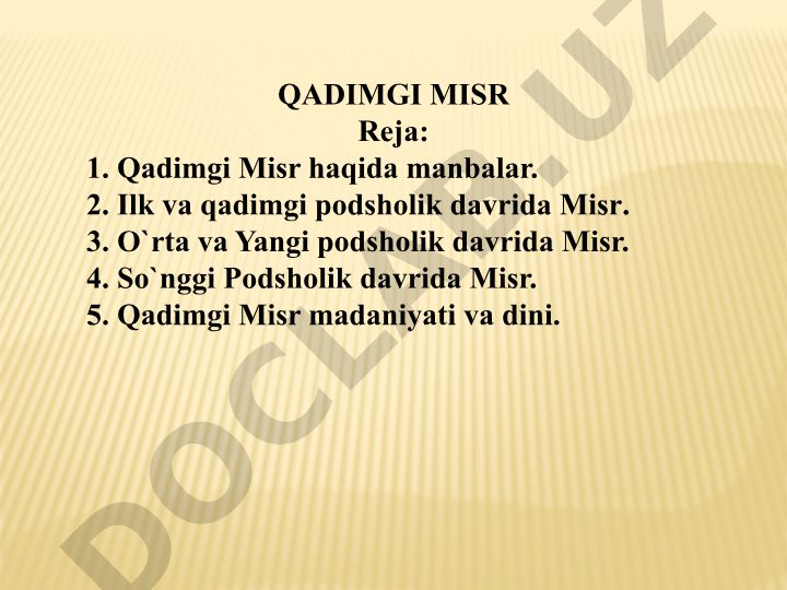 Qadimgi Misr tarixi va madaniyati