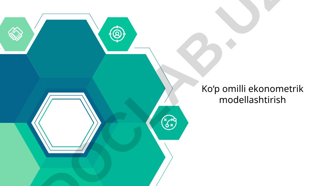 Ko‘p omilli ekonometrik modellashtirish