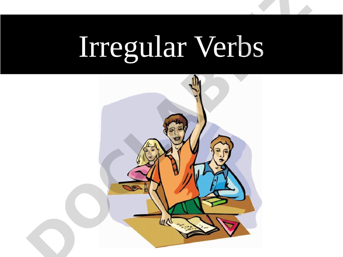 Common Irregular Verbs