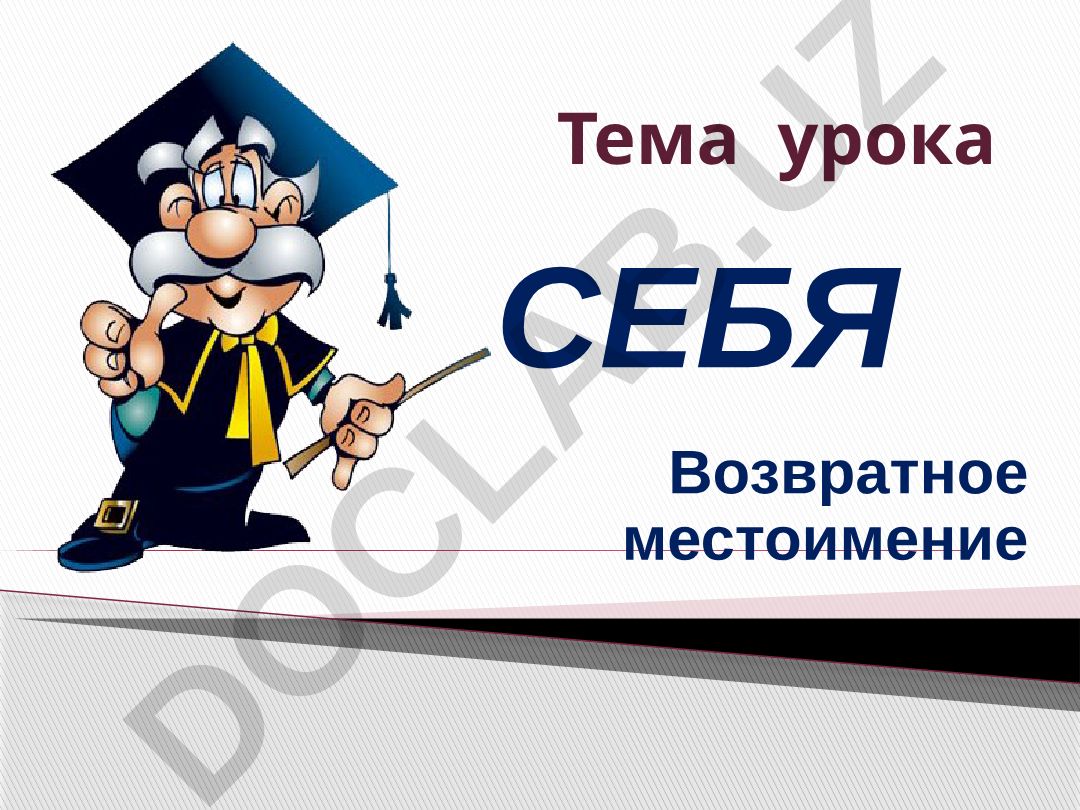 Возвратное местоимение СЕБЯ в русском языке