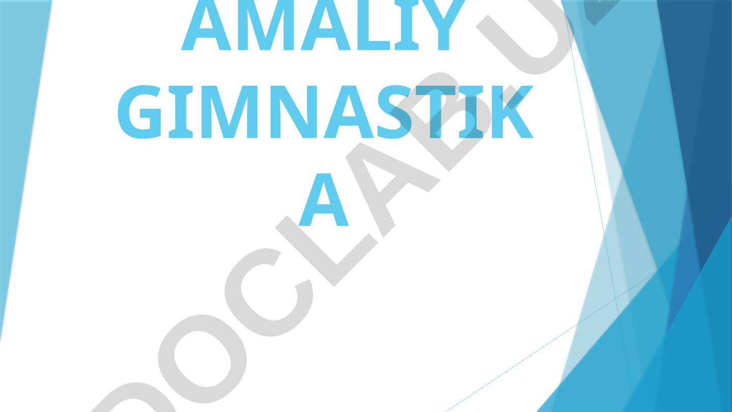 Amaliy gimnastika turlari va ularning tasnifi