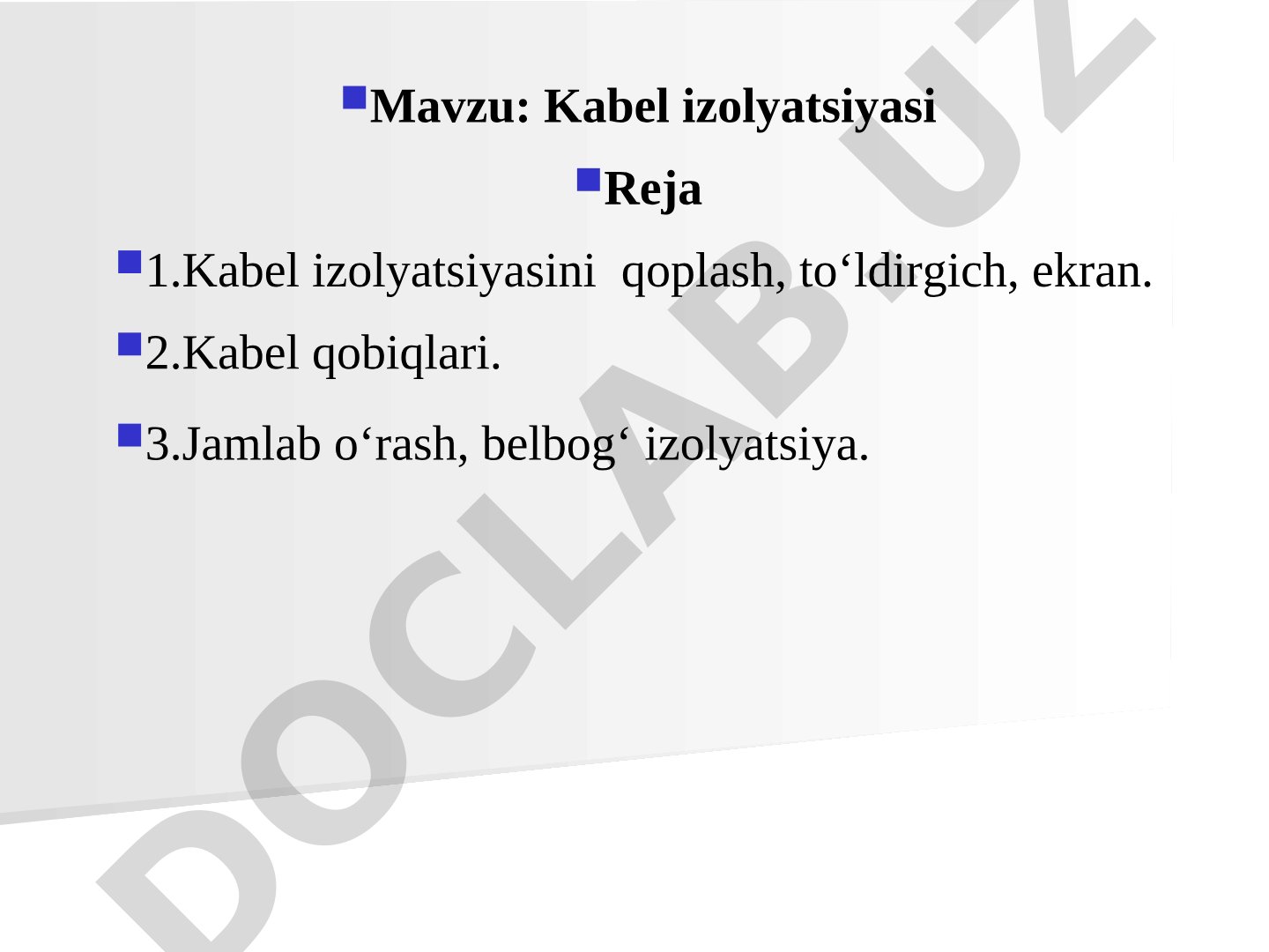 Kabel izolyatsiyasi