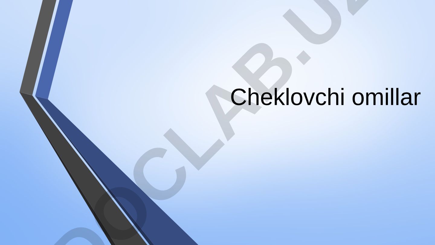Cheklovchi omillar va optimal ishlab chiqarish rejalari
