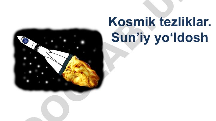 Kosmik tezliklar va sun'iy yo'ldoshlar