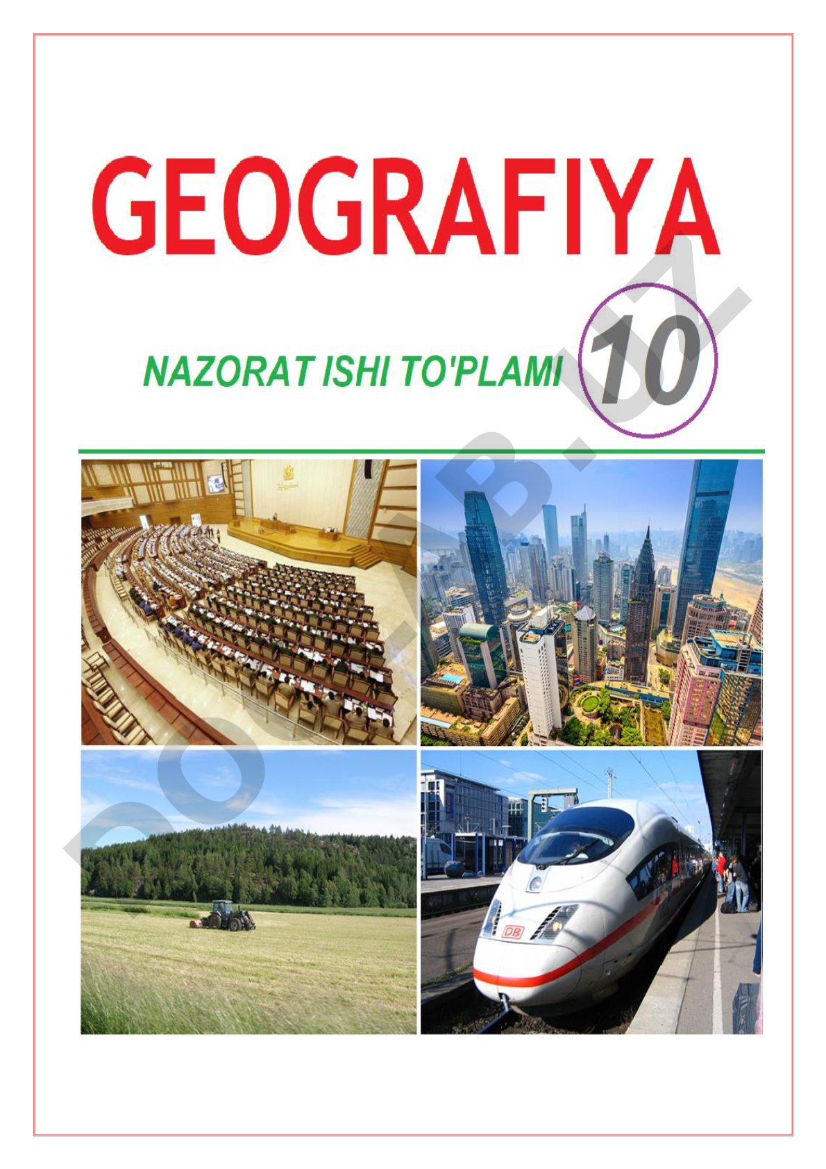 10-sinf Geografiya Nazorat ishi – 1
