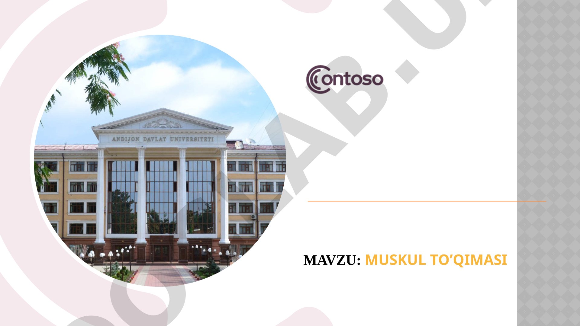 Muskul to'qimasi taqdimoti