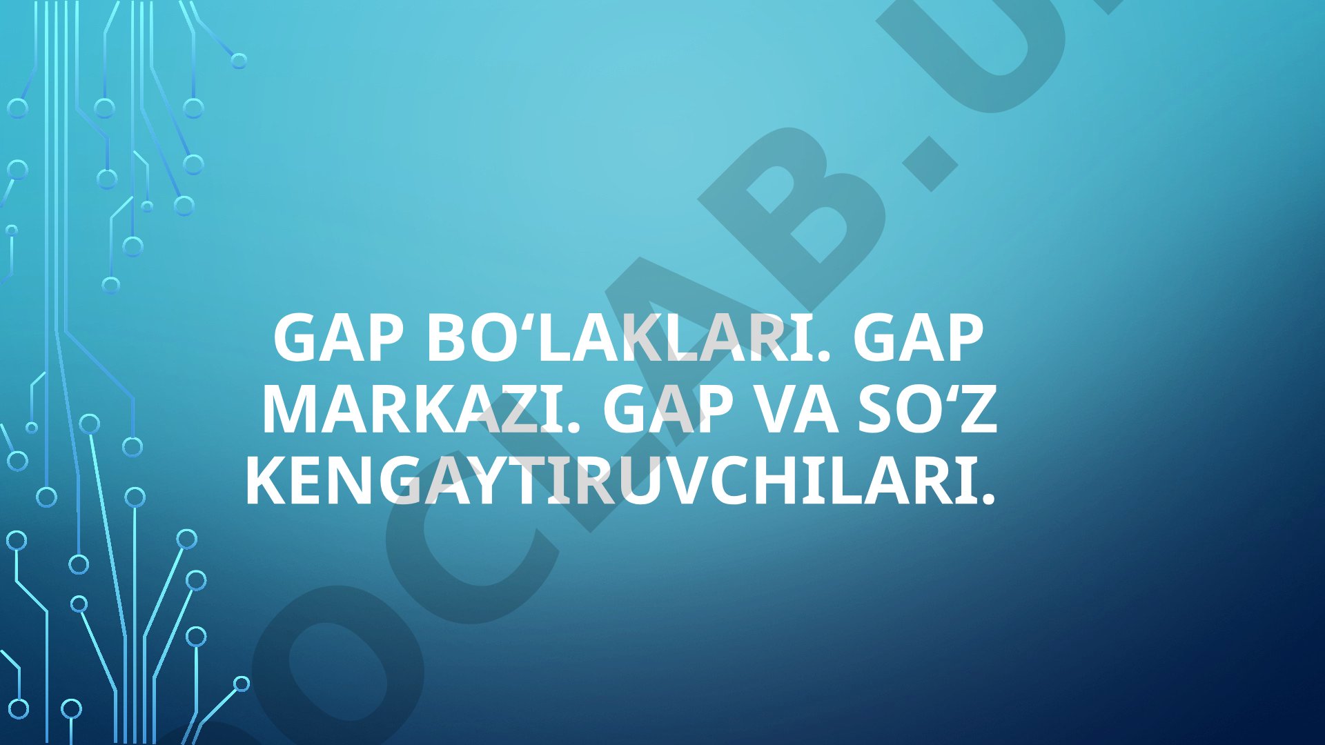 Gap tuzilishi taqdimoti