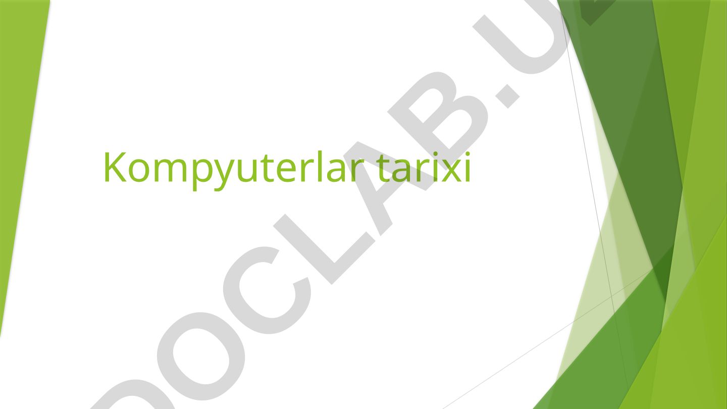 Kompyuterlar tarixi