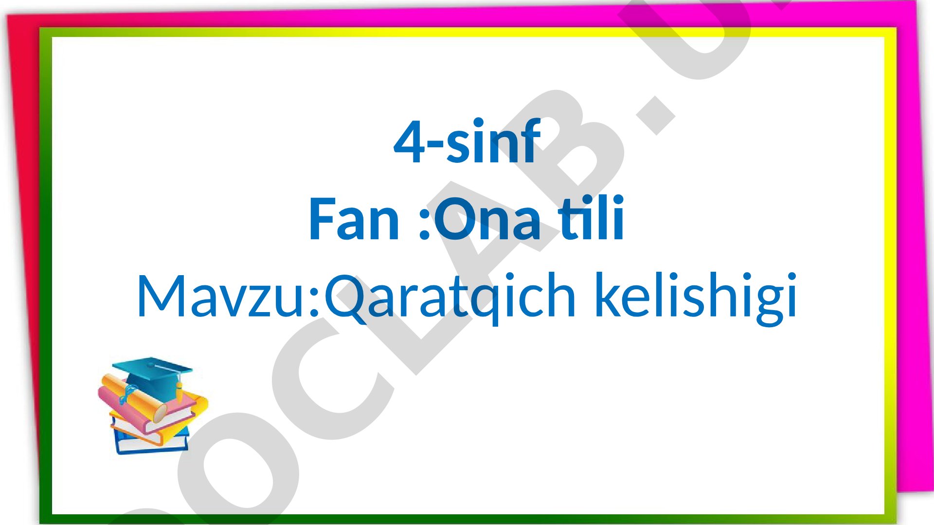 Qaratqich kelishigi