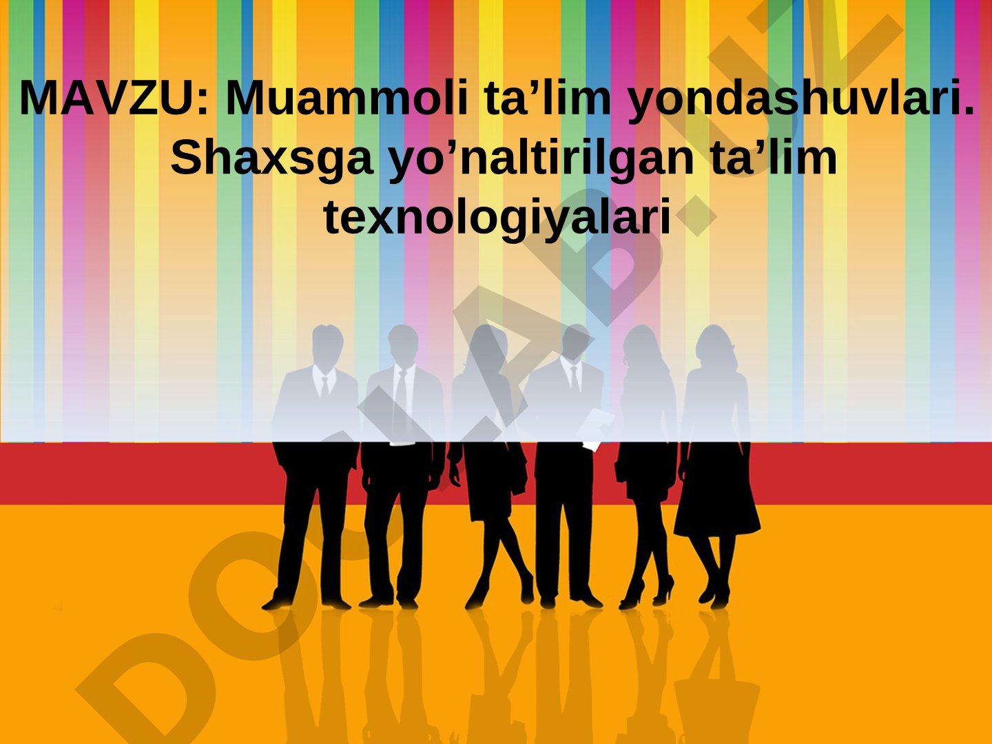 Pedagogik texnologiyalar taqdimoti