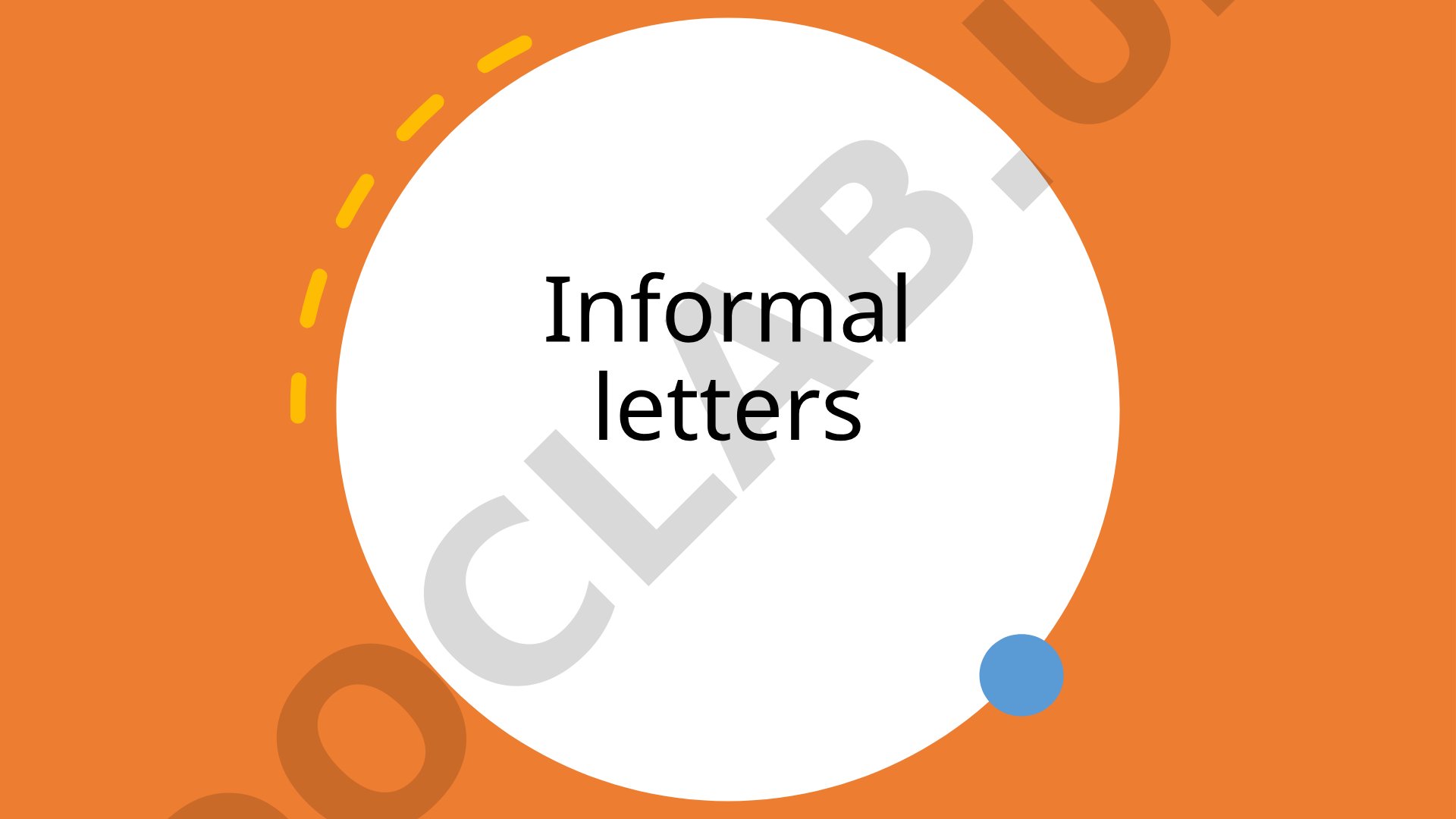 Informal letters and writing about theme park trips