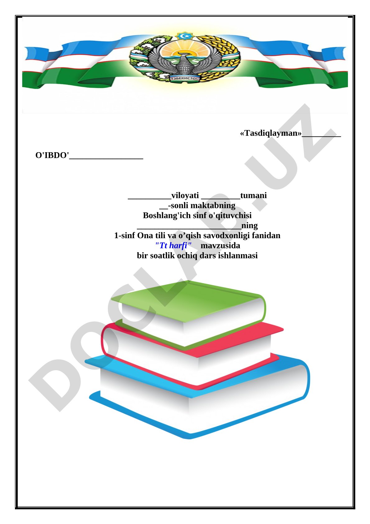 Ona tili dars ishlanmasi