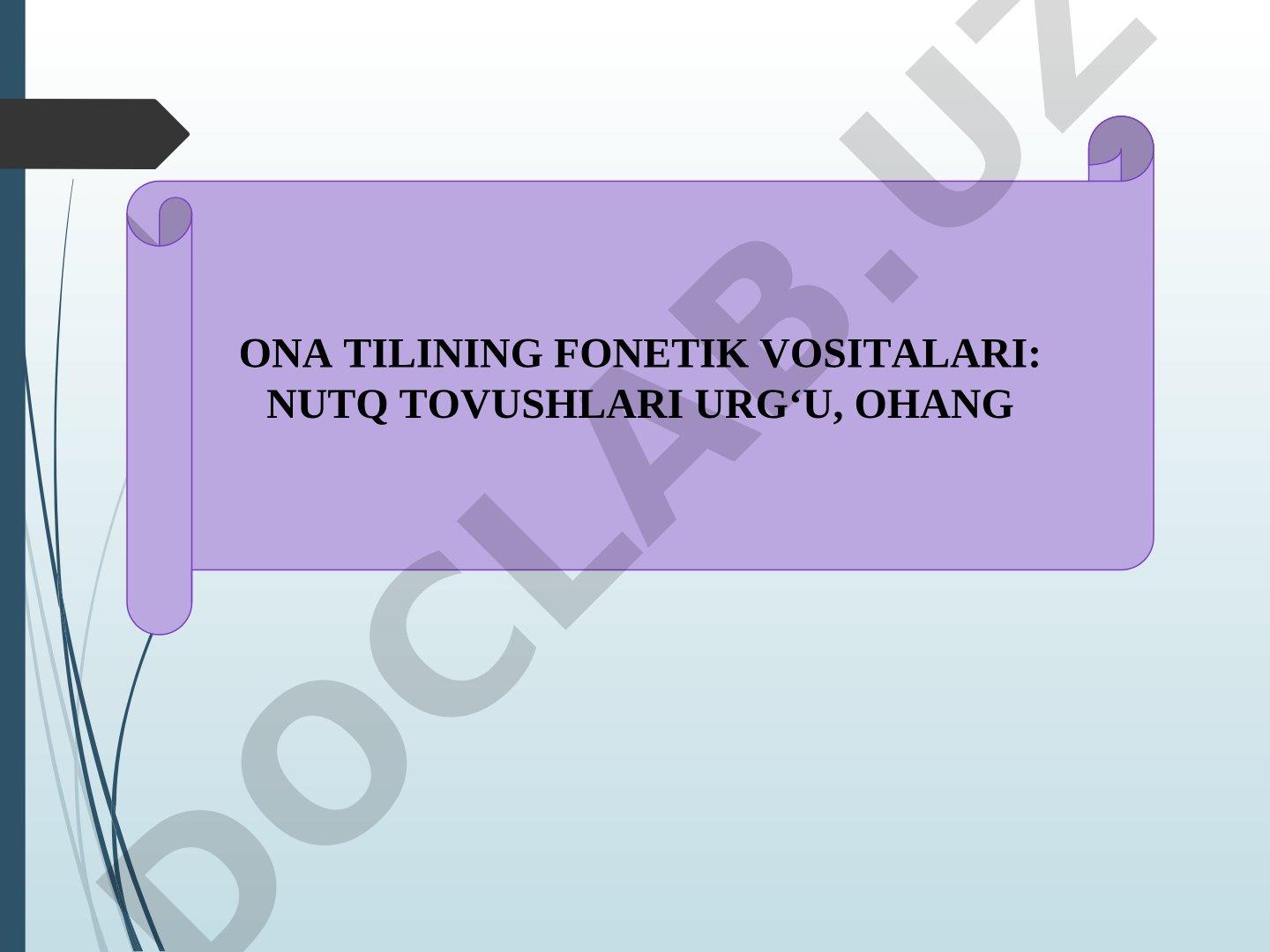 Ona tilining fonetik vositalari: nutq tovushlari, urg'u, ohang