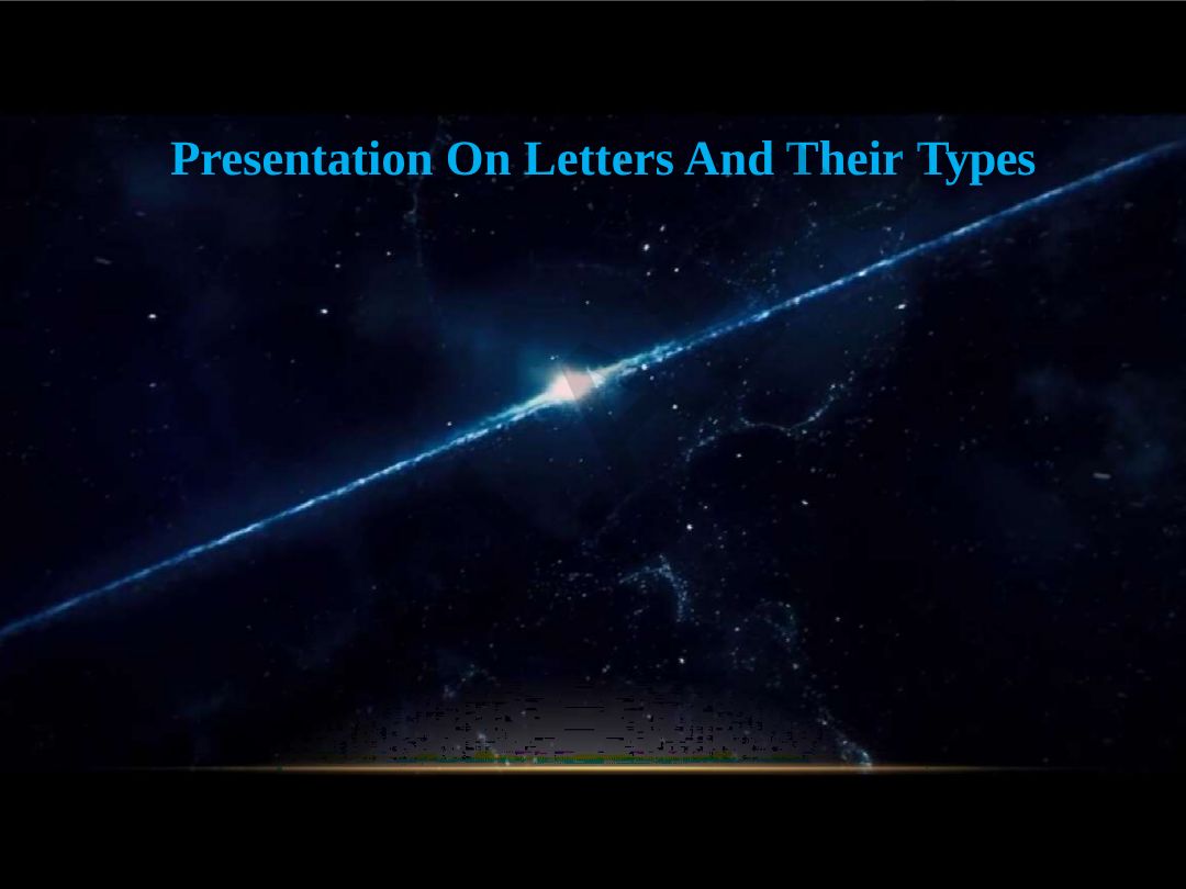 Letters and Their Types