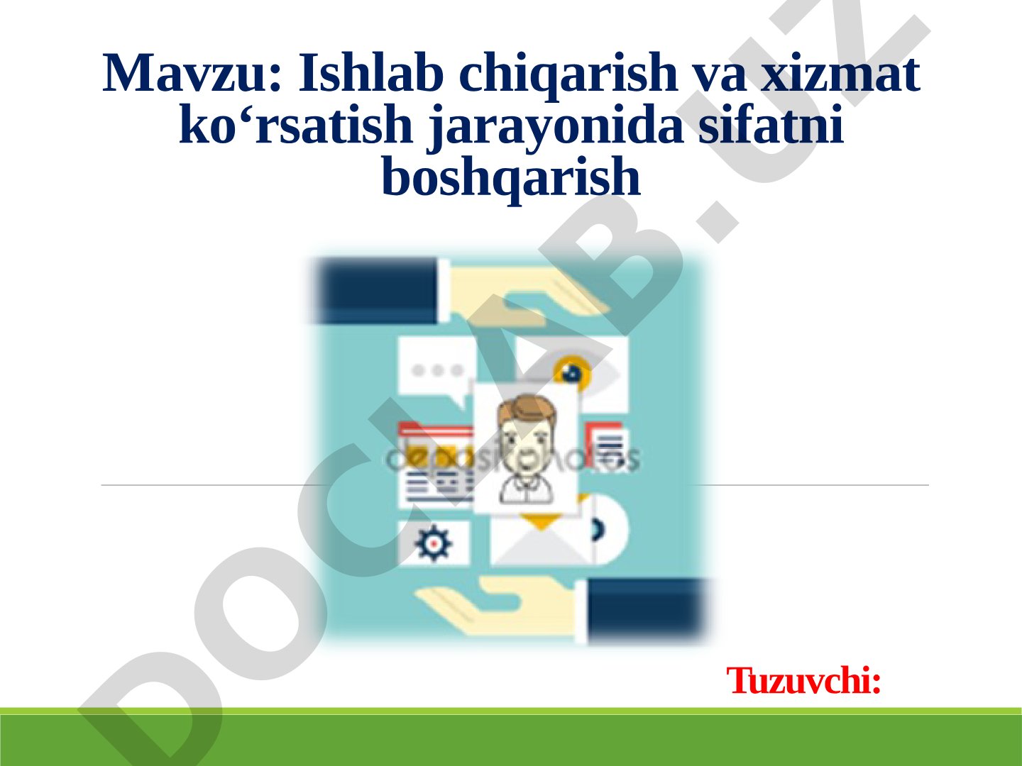 Sifatni boshqarish taqdimoti