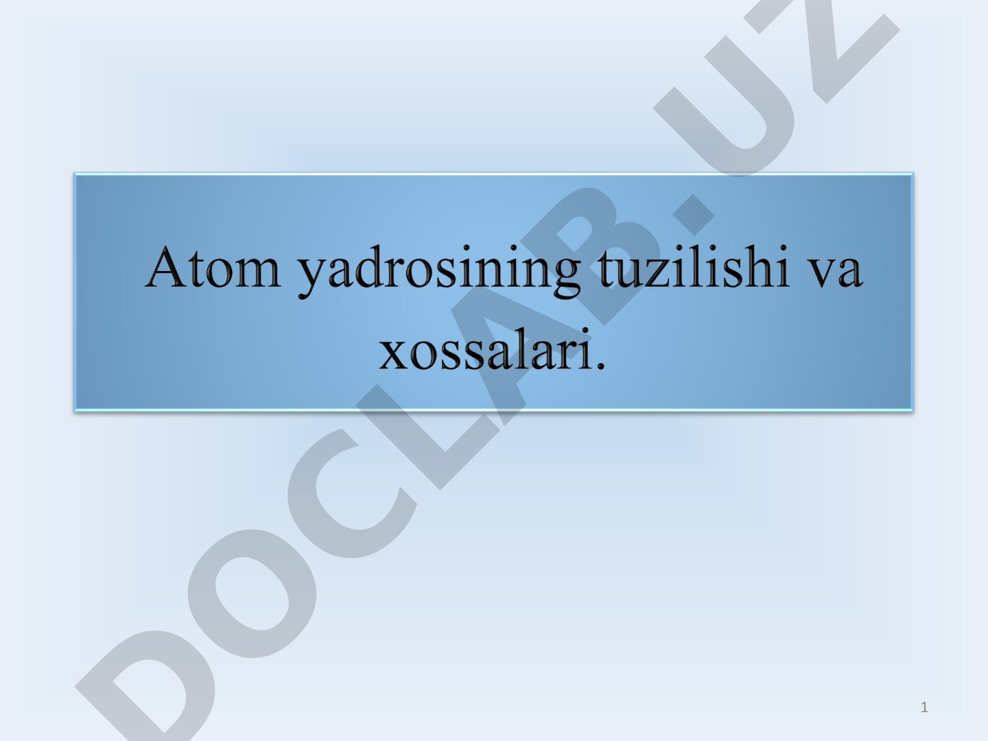 Kurs ishi PDF hujjati