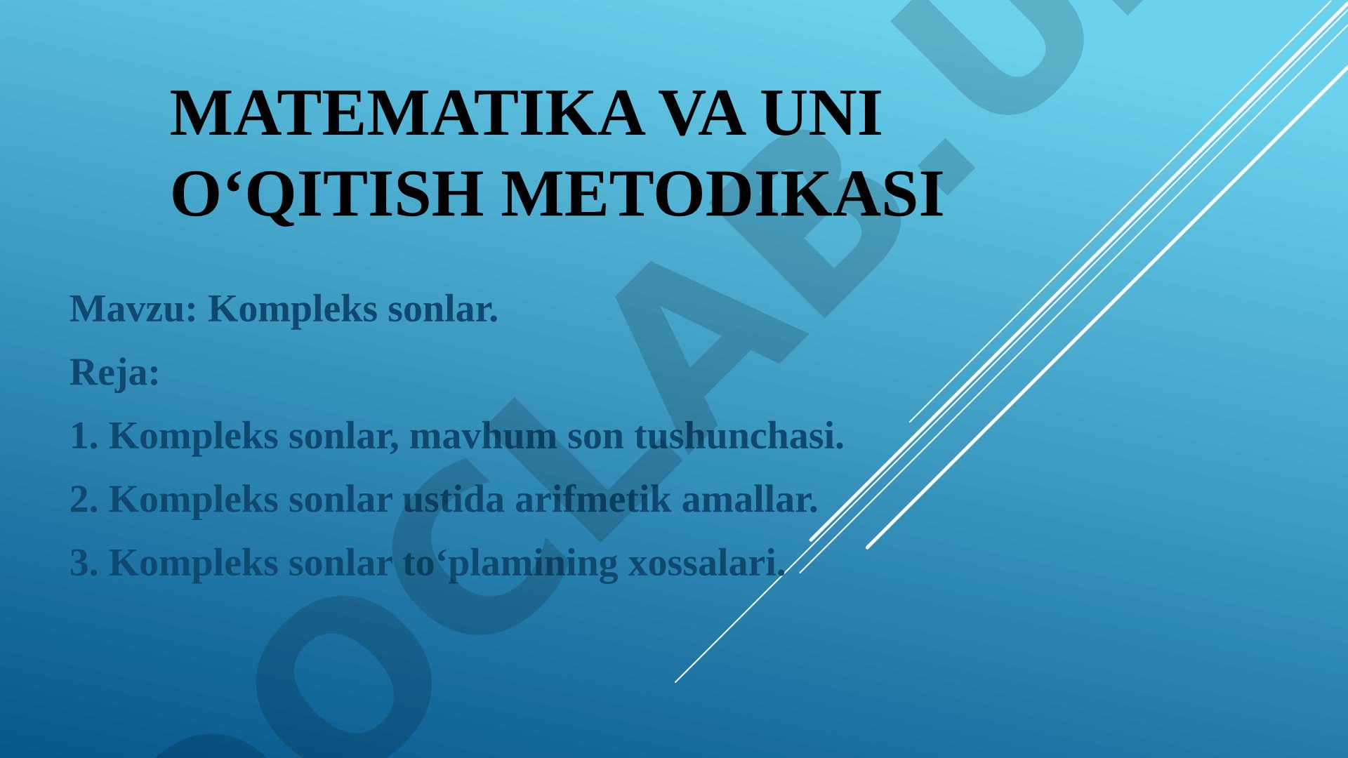Kompleks sonlar