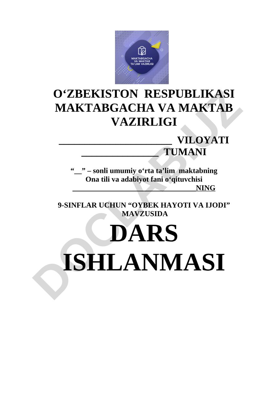 Oybek hayoti va ijodi
