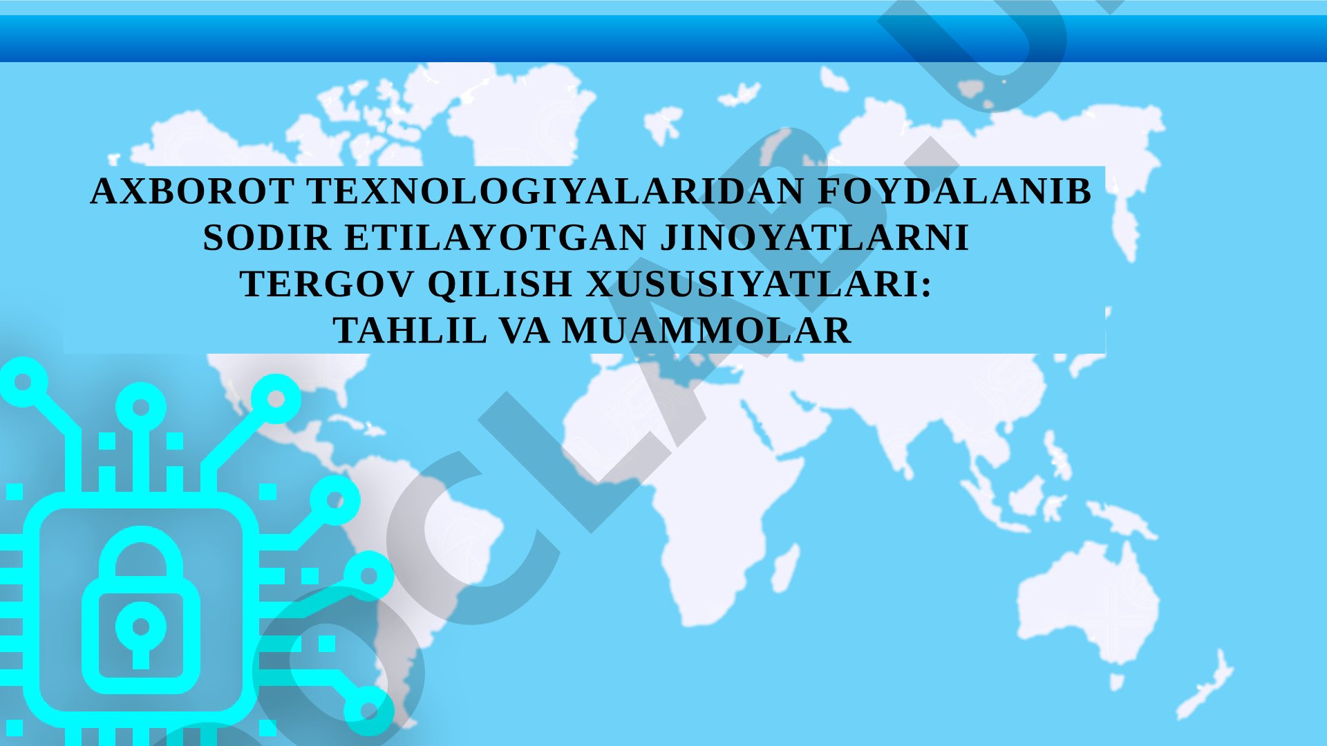 Jinoyat tergovi taqdimoti