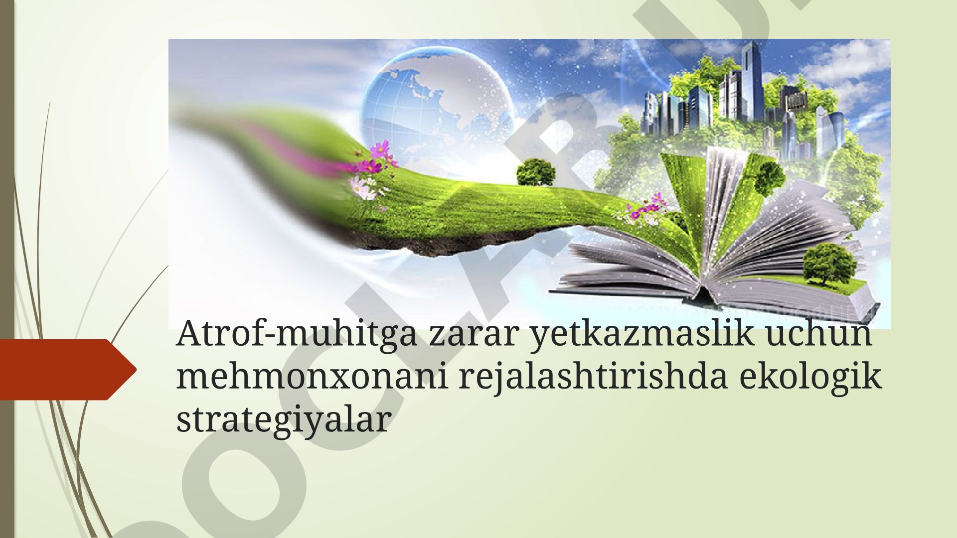 Yashil texnologiyalar taqdimoti